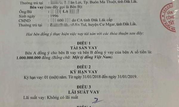 Đắk Lắk: Con gái một Phó giám đốc Công an tỉnh bị tố vay 5 tỉ đồng không trả