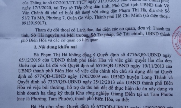 KCN Giang Điền: Phớt lờ chỉ đạo của UBND tỉnh Đồng Nai
