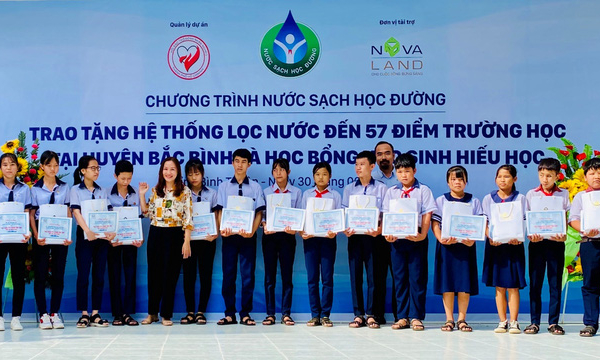 Tập đoàn Novaland - lan tỏa niềm vui “nước sạch học đường” đến huyện Bắc Bình, Bình Thuận