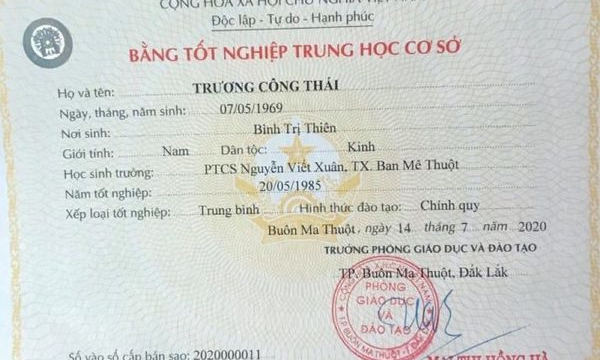 Thực hư thông tin 'Chủ tịch TP Buôn Ma Thuột rớt tốt nghiệp PTCS'