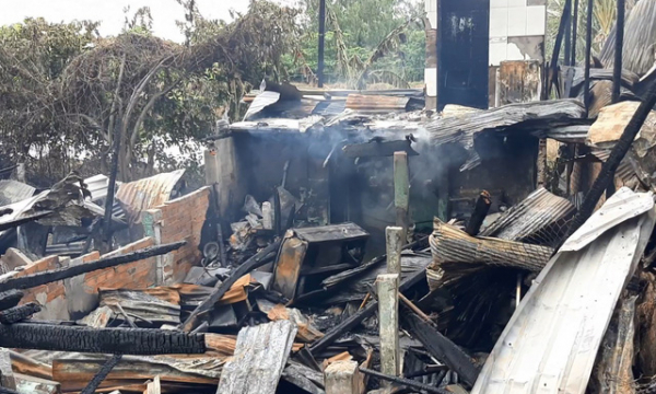 Hỏa hoạn thiêu rụi 3 nhà dân, thiệt hại gần nửa tỷ đồng