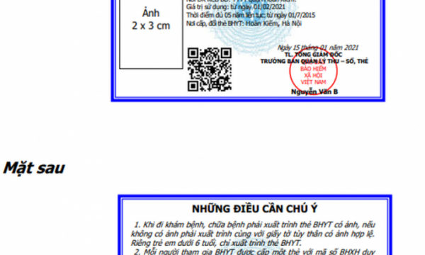 Bảo hiểm xã hội Việt Nam ban hành thẻ BHYT mới