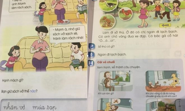 Cả 4 cuốn Tiếng Việt 1 có 'sạn': Nhà xuất bản Giáo dục Việt Nam nói gì?