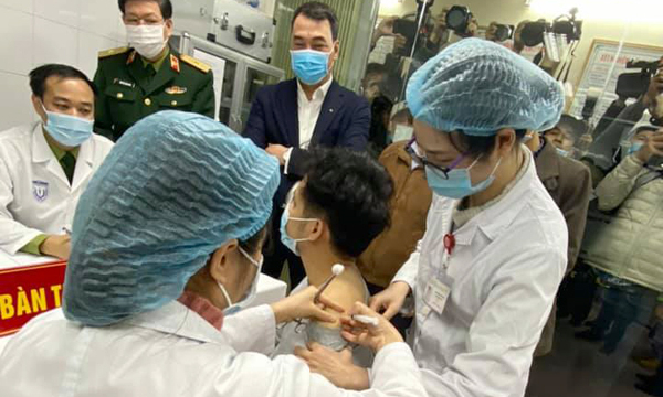 Bắt đầu tiêm thử nghiệm vắc xin Covid-19 của Việt Nam