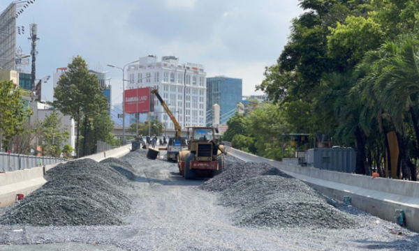 Sắp thông xe dự án nâng cấp đường Nguyễn Hữu Cảnh
