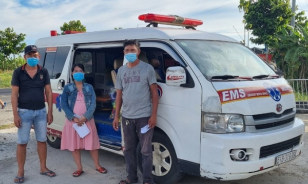 Lợi dụng xe cứu thương chở thuê người từ vùng dịch về Kiên Giang