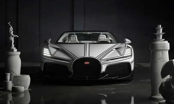 Tận thấy siêu phẩm Bugatti Mistral 'hàng thửa' bình xăng bằng gốm sứ