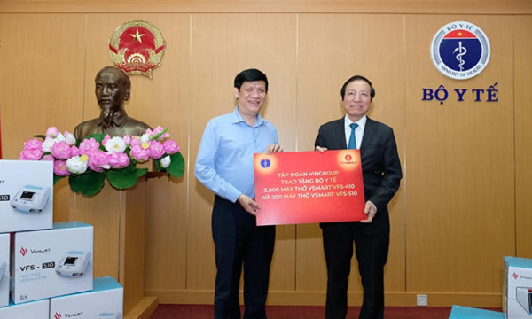 Vingroup hỗ trợ 1.500 máy thở “made in Việt Nam” cho Bộ Y tế