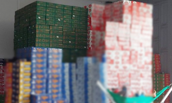 Phát hiện kho bia nhãn mác nước ngoài trên khu vực biên giới An Giang