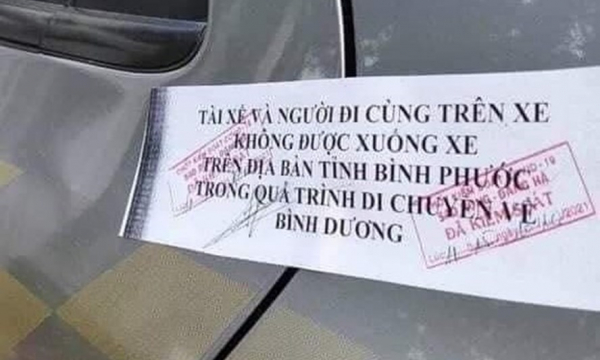 Sẽ bỏ việc niêm phong cửa ô tô không cho xuống xe khi qua Bình Phước