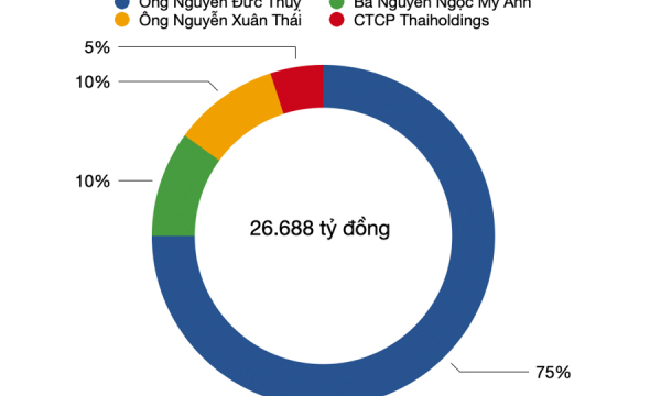 Ba cha con bầu Thuỵ nắm 95% vốn Thaispace