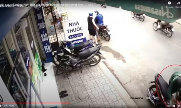 Nhiệt tình chỉ đường cho đối tượng dàn cảnh, nam sinh bị trộm xe máy trong tích tắc