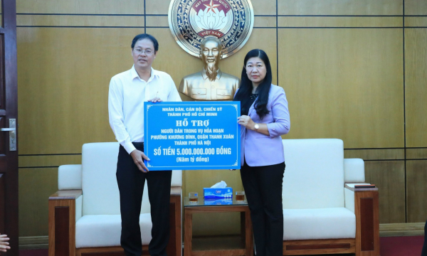 TPHCM ủng hộ 5 tỷ đồng hỗ trợ các nạn nhân vụ cháy ở Hà Nội