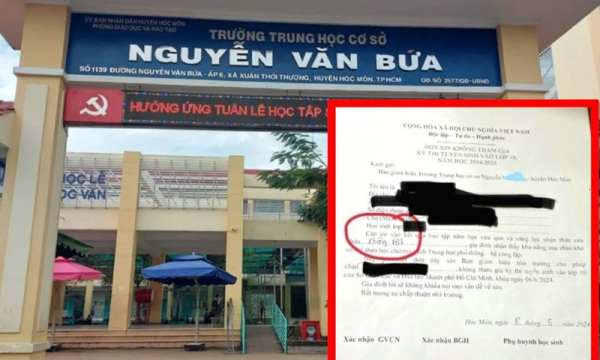 Ép học sinh không thi vào lớp 10: Lại bệnh thành tích!