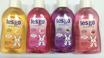Cục Quản lý Dược thu hồi khẩn cấp nước súc miệng Lesgo trẻ em