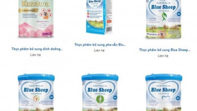 Tạm dừng lưu thông 13 sản phẩm dinh dưỡng của Công ty TNHH Blue Sheep