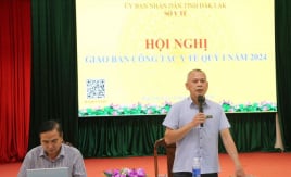 Đắk Lắk: Tổ chức hội nghị giao ban công tác y tế quý I năm 2024
