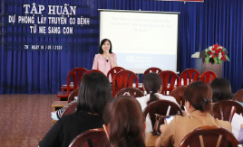 Tây Ninh: Tập huấn dự phòng lây truyền 3 bệnh từ mẹ sang con HIV, viêm gan B và giang mai