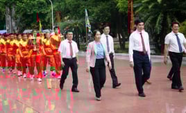 Rước Cúp Hoàng đế Quang Trung - Dấu ấn thiêng liêng của võ cổ truyền Bình Định