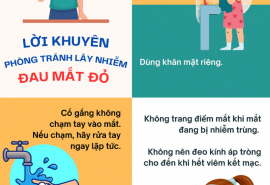 Hướng dẫn chăm sóc khi mắc bệnh đau mắt đỏ