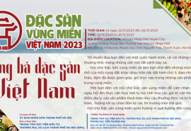 Hà Nội: Gần 300 gian hàng tham gia Hội chợ Đặc sản Vùng miền Việt Nam 2023