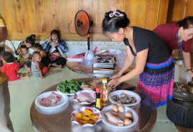 Đắk Nông: Hướng dẫn bữa ăn mẫu cho phụ nữ có thai và bà mẹ có con dưới 2 tuổi