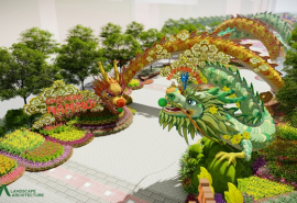 Đường hoa Nguyễn Huệ - Tết Giáp Thìn 2024, lập kỷ lục với linh vật Rồng dài hơn 100 mét