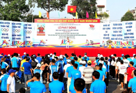 Hơn 1.000 vận động viên tham gia Ngày chạy Olympic vì sức khoẻ toàn dân tỉnh Quảng Ngãi năm 2024