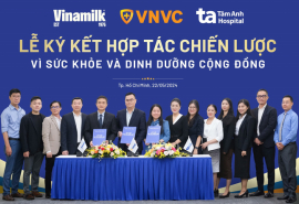 Vinamilk kí hợp tác chiến lược cùng VNVC và Bệnh viện Đa khoa Tâm Anh để tăng cường chăm sóc sức khỏe cộng đồng