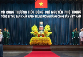 Lãnh đạo Đảng, Nhà nước viếng Tổng Bí thư Nguyễn Phú Trọng