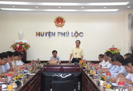 Sở Y tế Thừa Thiên Huế làm việc với huyện Phú Lộc về nâng cao năng lực, phát triển y tế địa phương