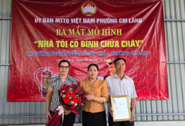 Gia Lai: TP. Pleiku ra mắt mô hình “Nhà tôi có bình chữa cháy”