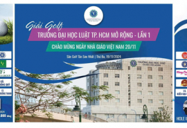 Trường Đại học Luật TP.HCM tổ chức giải golf gây quỹ hỗ trợ sinh viên khó khăn