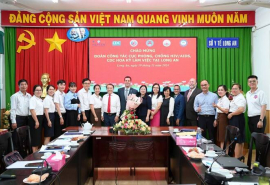 Đoàn công tác Cục Phòng, chống HIV/AIDS làm việc tại Long An