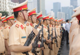 TP. HCM: Ra quân thực hiện cao điểm bảo đảm trật tự an toàn giao thông, trật tự xã hội dịp Tết và các lễ hội đầu Xuân năm 2025