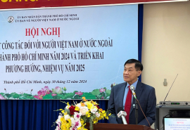 Hội nghị tổng kết công tác đối với người Việt Nam ở nước ngoài trên địa bàn TP. HCM năm 2024 và triển khai phương hướng, nhiệm vụ năm 2025