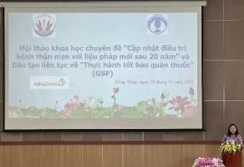 Đồng Tháp: Hội thảo khoa học chuyên đề “Cập nhật điều trị bệnh thận mạn với liệu pháp mới sau 20 năm”