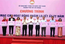 TP. HCM khởi động chuỗi hoạt động chăm lo Tết Ất Tỵ 2025 với chủ đề 'Xuân đoàn kết – Tết nghĩa tình'