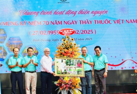 Ấm áp chương trình thiện nguyện kỷ niệm 70 năm Ngày Thầy thuốc Việt Nam tại Bệnh viện Đa khoa Bình Dương