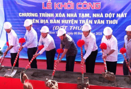 Cà Mau: Đã khởi công 1.414 căn nhà thuộc chương trình xóa nhà tạm, nhà dột nát