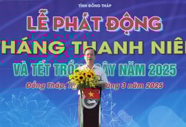 Đồng Tháp: Phát động Tháng Thanh niên và Tết trồng cây năm 2025