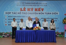 Bệnh viện Đa khoa khu vực Hóc Môn hợp tác toàn diện với 4 bệnh viện đầu ngành của TP.HCM