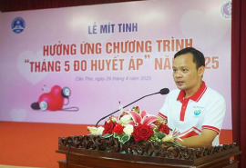 Cần Thơ tổ chức mít tinh hưởng ứng chương trình “Tháng 5 đo huyết áp” năm 2025