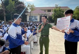 Gia Lai: Hơn 400 học sinh được tuyên truyền về an toàn giao thông và an ninh mạng