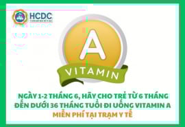 Bổ sung Vitamin A kịp thời cho trẻ từ 6 đến dưới 36 tháng tuổi