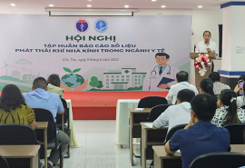 Tập huấn báo cáo phát thải khí nhà kính trong ngành y tế