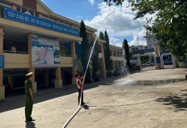 Gia Lai: Kiểm tra an toàn phòng cháy, chữa cháy tại các điểm thi tốt nghiệp THPT