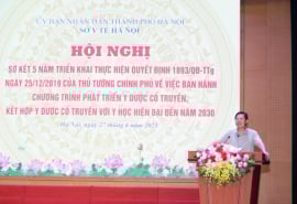 Hà Nội đẩy mạnh phát triển y học cổ truyền, phát huy vai trò trong chăm sóc sức khỏe nhân dân
