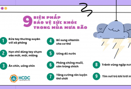 9 biện pháp bảo vệ sức khỏe trong mùa mưa bão