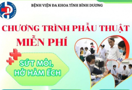 Bình Dương triển khai đăng ký chương trình phẫu thuật miễn phí dị tật sứt môi, hở hàm ếch